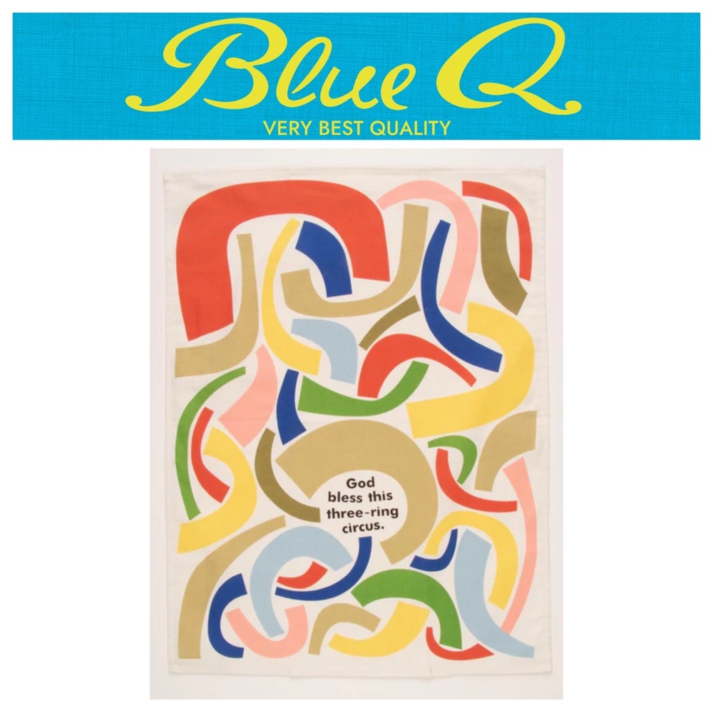 Blue Q Printed Towel - Three Ring Circus